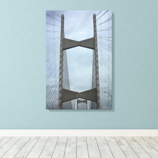 Brug (Jacksonville, FL) (Canvas) Canvas Afdruk (Insitu (Houten vloer))