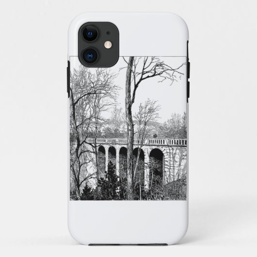 brug landschap bos Case-Mate iPhone case (Achterkant)