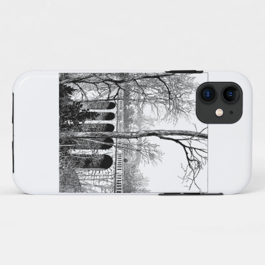 brug landschap bos Case-Mate iPhone case (Achterkant (horizontaal))