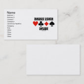 Brug Lover binnen (Dubbele Brug Attitude) Visitekaartje (Voorkant / Achterkant)