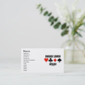 Brug Lover binnen (Dubbele Brug Attitude) Visitekaartje (Staand voorkant)