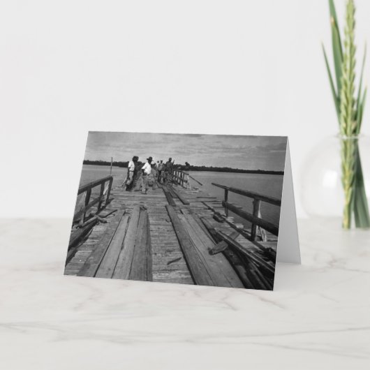 Brug, Marco Eiland, Florida, 1935 Kaart (Voorkant)