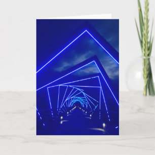 brug met hoog profiel feestdagen kaart