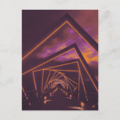 brug met hoog treinstel briefkaart (Voorkant)