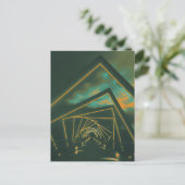 brug met hoog treinstel briefkaart (Staand voorkant)