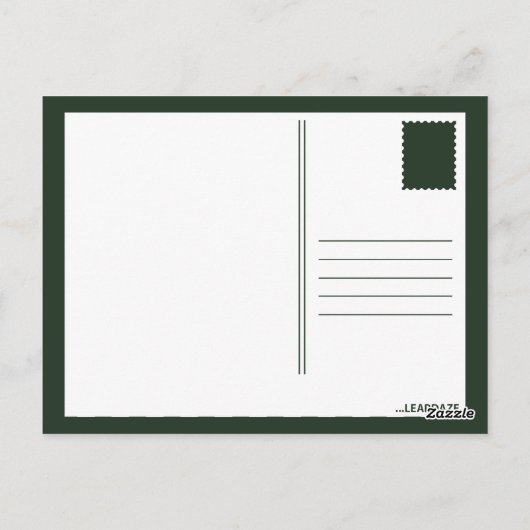 brug met hoog treinstel briefkaart (Achterkant)