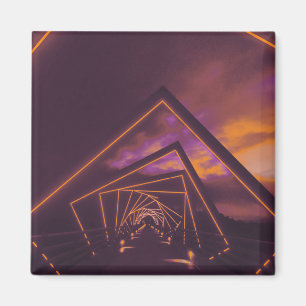 brug met hoog treinstel magneet