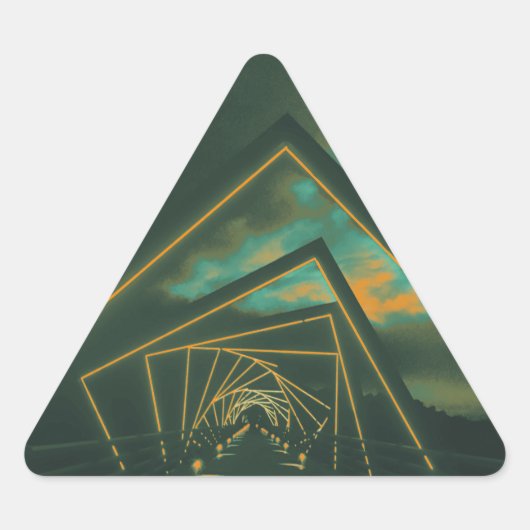 brug met hoog treinstel sticker (Voorkant)