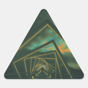 brug met hoog treinstel sticker