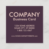 brug met hoog treinstel vierkante visitekaartje (Achterkant)