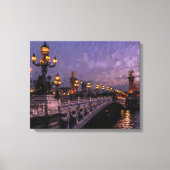 Brug met lantaarns canvas afdruk (Voorkant)