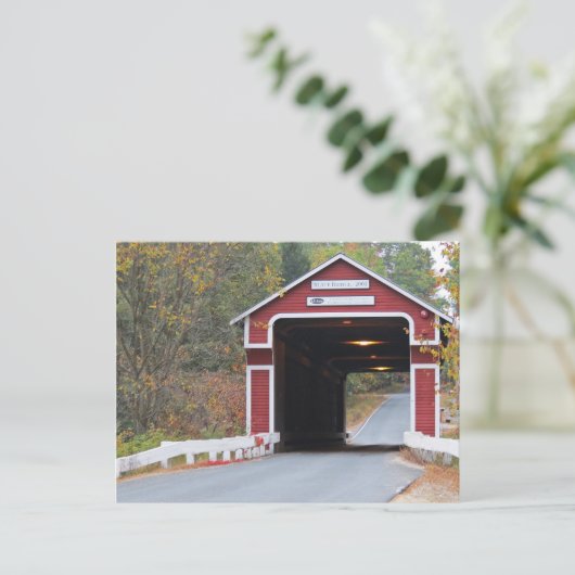 Brug met leisteen briefkaart (Staand voorkant)