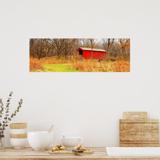 Brug met suikerriet poster (Keuken)