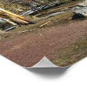 Brug met vijver Poster (Hoek)