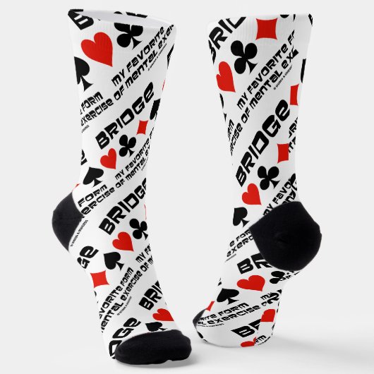 Brug Mijn favoriete vorm van mentale oefening 4 pa Sokken (Gebogen)