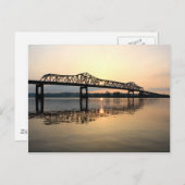 brug Mississippi Briefkaart (Voorkant / Achterkant)