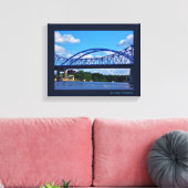 brug Mississippi Canvas Afdruk (Insitu (Woonkamer))