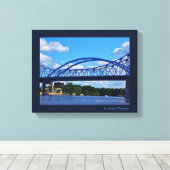 brug Mississippi Canvas Afdruk (Insitu (Houten vloer))
