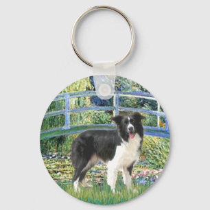 Brug (Monet)-Border Collie Sleutelhanger