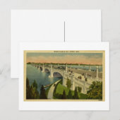 Brug naar Belle Isle Detroit, Michigan  Briefkaart (Voorkant / Achterkant)