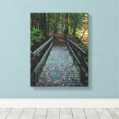 Brug naar de andere kant canvas afdruk (Insitu (Houten vloer))