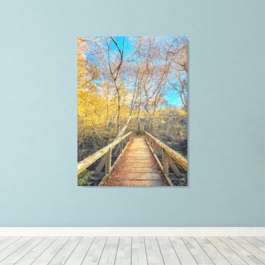 Brug naar de Bossen Canvas Afdruk (Insitu (Houten vloer))
