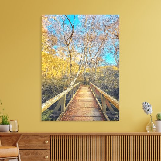 Brug naar de Bossen Canvas Afdruk (Insitu (Woonkamer))