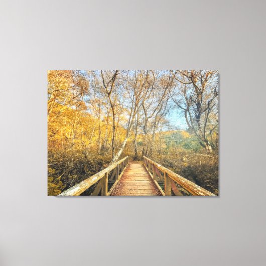 Brug naar de Bossen Canvas Afdruk (Voorkant)