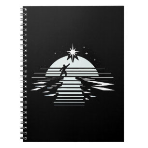 Brug naar de sterren symbool van hoop en kosmische notitieboek
