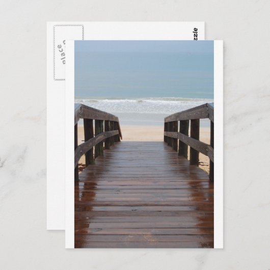 Brug naar de strand briefkaart (Voorkant / Achterkant)