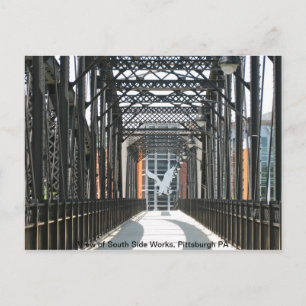 Brug naar de zuidzijde van de werken, Pittsburgh P Briefkaart