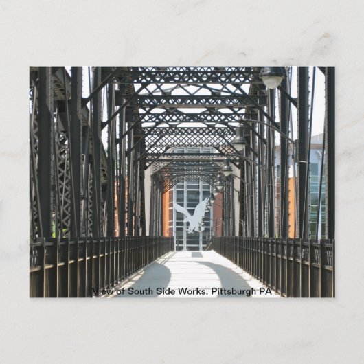 Brug naar de zuidzijde van de werken, Pittsburgh P Briefkaart (Voorkant)