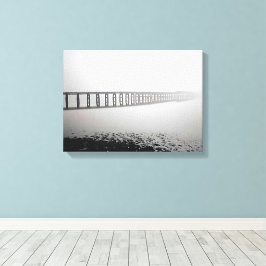 Brug naar Nergens Canvas Afdruk (Insitu (Houten vloer))