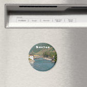 Brug naar Punakha Dzong in Bhutan Magneet (Insitu (Vaatwasser))