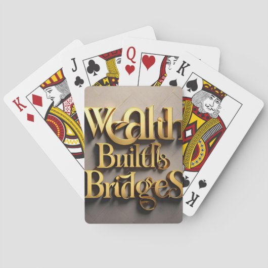 "Brug naar rijkdom" Pokerkaarten (Achterkant)