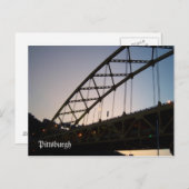 Brug naar schemering briefkaart (Voorkant / Achterkant)