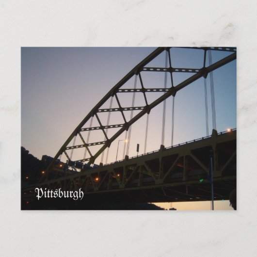 Brug naar schemering briefkaart (Voorkant)