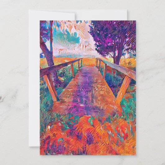 Brug naar vrede  bedankkaart (Voorkant)