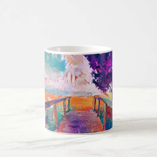 Brug naar vrede plezier koffiemok (Center)