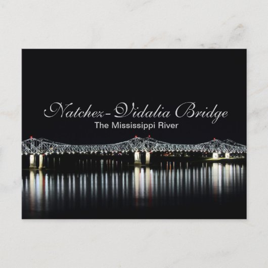 Brug Natchez-Vidalia - Mississippi Briefkaart (Voorkant)