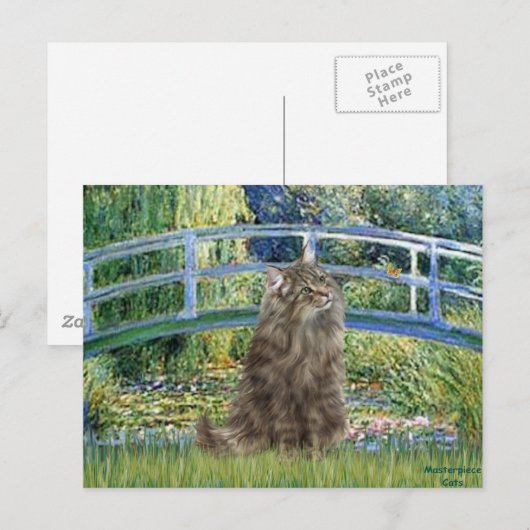 Brug - Noorse Boskat Briefkaart (Voorkant / Achterkant)