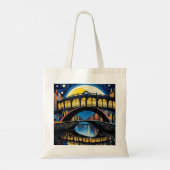 Brug onder maanlicht 4 tote bag (Achterkant)