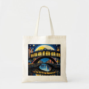 Brug onder maanlicht 4 tote bag