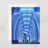 Brug, onder verlichting, haven van Miami Briefkaart (Voorkant / Achterkant)