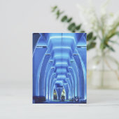 Brug, onder verlichting, haven van Miami Briefkaart (Staand voorkant)