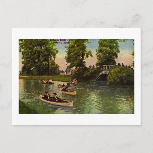 Brug op Belle Isle, Detroit, Michigan Briefkaart (Voorkant)