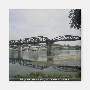 Brug op de Kwai, Kanchanaburi, Thailand Magneet