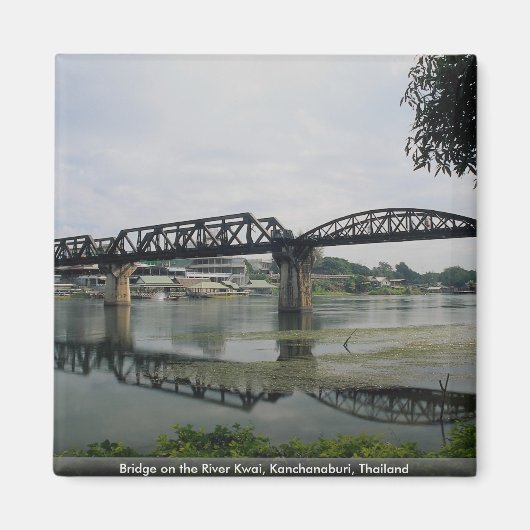 Brug op de rivier Kwai, Kanchanaburi, Thailand Magneet (Voorkant)
