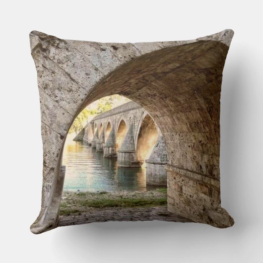Brug op Drina Kussen (Achterkant)