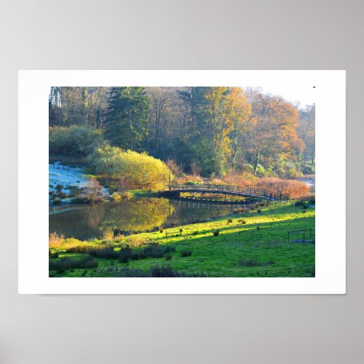 Brug op het platteland poster (Voorkant)